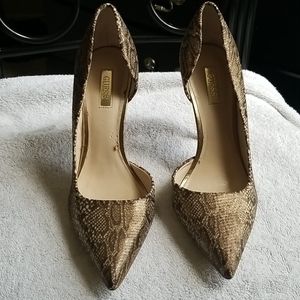 Guess gold heels